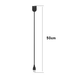 Καλώδιο Φόρτισης για Xiaomi Mi Band 5 / 6 / 7 (50cm) – Μαύρο
