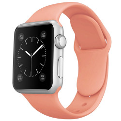 Λουράκι Σιλικόνης για Apple Watch 38 / 40 / 41mm – Light Orange