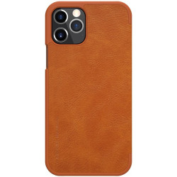 NILLKIN QIN Δερμάτινη Θήκη Book για iPhone 12 Pro Max(6902048201675) - Καφέ