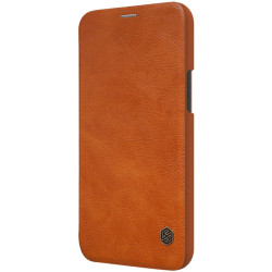 NILLKIN QIN Δερμάτινη Θήκη Book για iPhone 12 Pro Max(6902048201675) - Καφέ