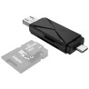 Αναγνώστης Κάρτας Μνήμης YH-109 TYPE C / USB A OTG – Μαύρο