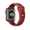 Λουράκι Σιλικόνης για Apple Watch 42 / 44 / 45mm – Κόκκινο / Μαύρο