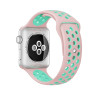 Λουράκι Σιλικόνης για Apple Watch 38 / 40 / 41mm – Ροζ / Πράσινο