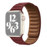Λουράκι Μαγνητικό Leather Link Strap για Apple Watch Series 38 / 40 / 41mm – Wine Red