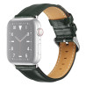 Δερμάτινο Λουράκι Black Buckle για Apple Watch Series 49mm / 45 / 44 / 42mm – Σκούρο Πράσινο