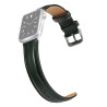 Δερμάτινο Λουράκι Black Buckle για Apple Watch Series 49mm / 45 / 44 / 42mm – Σκούρο Πράσινο