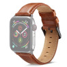 Δερμάτινο Λουράκι Black Buckle για Apple Watch Series 49mm / 45 / 44 / 42mm – Καφέ