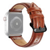 Δερμάτινο Λουράκι Black Buckle για Apple Watch Series 49mm / 45 / 44 / 42mm – Καφέ