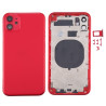 Πίσω Καπάκι με Πλαίσιο Back Housing Cover με SIM Tray & Κουμπιά για iPhone 11 – Κόκκινο