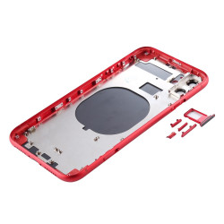 Πίσω Καπάκι με Πλαίσιο Back Housing Cover με SIM Tray & Κουμπιά για iPhone 11 – Κόκκινο