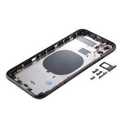 Πίσω Καπάκι με Πλαίσιο Back Housing Cover με SIM Tray & Κουμπιά για iPhone 11 – Μάυρο