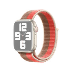 Λουράκι Υφασμάτινο Loop Type Sport για Apple Watch Series 42 / 44 / 45mm – Pomelo Pink Wheat