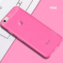 X-LEVEL Θήκη Σιλικόνης Glitter Powder για iPhone 6 Plus / 6s Plus  - Ροζ