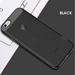 X-LEVEL Θήκη Σιλικόνης Glitter Powder για iPhone 6 Plus / 6s Plus  - Μαύρη