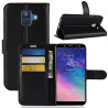 Θήκη Πορτοφόλι Συνθετκό Δέρμα για Samsung Galaxy A6 (2018) - Μαύρη