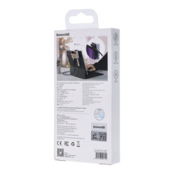 Baseus Magic Multifunctional Type-C Hub με Retractable Clip (CAHUB-DA0G) (6953156205741)