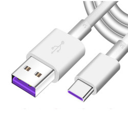 Καλώδιο Φόρτισης 5A USB to USB-C Flash Charging ,1m – Λευκό