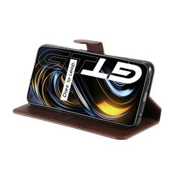 Θήκη Πορτοφόλι Book Style για OPPO Realme GT 5G – Καφέ