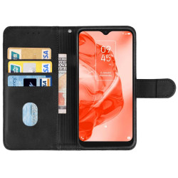 Θήκη Πορτοφόλι Leather Style Book για TCL 205 – Μαύρο