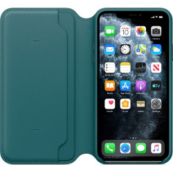 MY1Q2ZM/A Apple® Θήκη Leather Folio για iPhone 11 Pro Max - Peacock