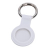 Θήκη Σιλικόνης Keychain Case Metal Ring για AirTag - Λευκό
