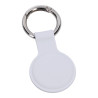 Θήκη Σιλικόνης Keychain Case Metal Ring για AirTag - Λευκό