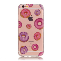 Θήκη Σιλικόνης Clear TPU IMD Case για iPhone 6s Plus/6 Plus - Doghnuts