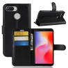 Litchi Θήκη Book για  Xiaomi Redmi 6 (Dual Camera: 12MP+5MP) - Μαύρο
