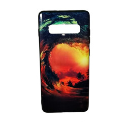 Waves Sunset 3D Pattern Σκληρή Θήκη για Samsung S10 Plus