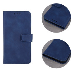 Θήκη Πορτοφόλι Smart Velvet για iPhone 7 / 8 / SE 2020 / SE 2022 - Μπλέ
