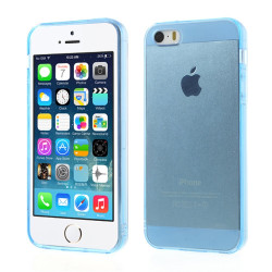 Θήκη Σιλικόνης TPU για iPhone SE 5s 5  - Διάφανο Μπλε