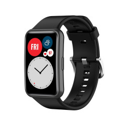 Λουράκι Σιλικόνης για Huawei Watch Fit TIA-B09 - Μαύρο