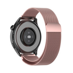 22mm Milanese Stainless Steel Λουράκι για Huawei Watch GT / GT2 / GT2 Pro - Ροζ / Χρυσό