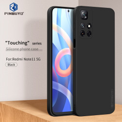 Θήκη Σιλικόνης PINWUYO Liquid Silicone Xiaomi Poco M4 Pro 5G / Redmi Note 11S 5G - Μαύρο