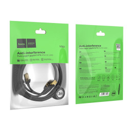 HOCO US07 3M Καλώδιο Δικτύου CAT6 LAN Ethernet – Μαύρο