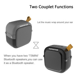 HOPESTAR T5 mini Portable Ηχείο 3W Bluetooth 4.2 – Μαύρο