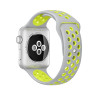 Λουράκι Σιλικόνης για Apple Watch 42 / 44 / 45mm – Γκρί / Κίτρινο