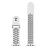 Λουράκι Σιλικόνης για Apple Watch 38 / 40 / 41mm – Λευκό / Μαύρο