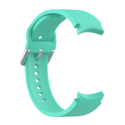 Λουράκι Σιλικόνης Silver Round Buckle για Samung Galaxy Watch 4 40mm / 44mm – Mint Green