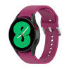 Λουράκι Σιλικόνης Silver Round Buckle για Samung Galaxy Watch 4 40mm / 44mm – Wine Red