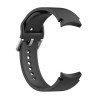 Λουράκι Σιλικόνης Silver Round Buckle για Samung Galaxy Watch 4 40mm / 44mm – Μαύρο