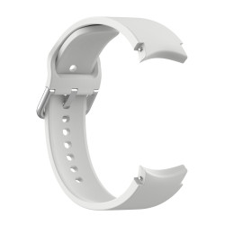 Λουράκι Σιλικόνης Silver Round Buckle για Samung Galaxy Watch 4 40mm / 44mm – Γκρι