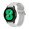 Λουράκι Σιλικόνης Silver Round Buckle για Samung Galaxy Watch 4 40mm / 44mm – Γκρι