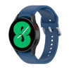 Λουράκι Σιλικόνης Silver Round Buckle για Samung Galaxy Watch 4 40mm / 44mm – Σκούρο μπλε