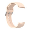 Λουράκι Σιλικόνης Silver Round Buckle για Samung Galaxy Watch 4 40mm / 44mm – Light Pink