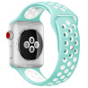 Λουράκι Σιλικόνης για Apple Watch 38 / 40 / 41mm – Mint Green / Λευκό