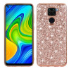 Θήκη Σιλικόνης Glitter Powder για Xiaomi Redmi Note 9 - Rose Gold