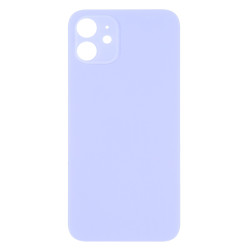 Ανταλλακτικό Πίσω Καπάκι Big Hole Back Cover Glass για iPhone 12 - Μωβ