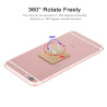 Βάση Στήριξης Phone Ring Holder με Δαχτυλίδι 360° - Χρυσό