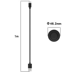 Μαγνητικός Φορτιστής για Xiaomi Watch S1 (M2108W1) 1m – Μαύρο